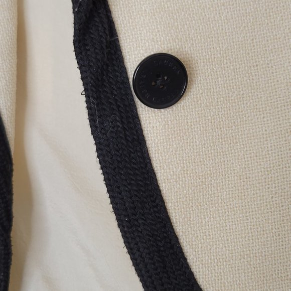 Lauren: Vintage Ralph Lauren  Linen Women Business Jacket - Picture 3 of 9